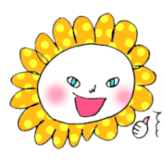 [LINEスタンプ] 水玉お花ちゃんスタンプ