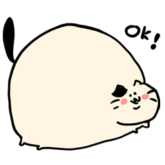 [LINEスタンプ] ぷくぷくねこちゃんず