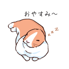 [LINEスタンプ] 耳無しうさぎのミミちゃん