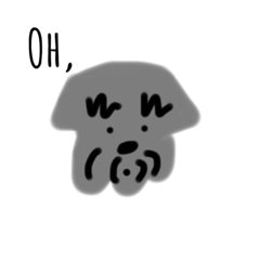 [LINEスタンプ] Little cute schnauzers