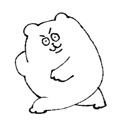 [LINEスタンプ] くまっぽいいのちたち