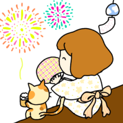 [LINEスタンプ] 背景を変える魔女っ子スタンプ