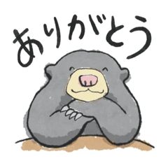 [LINEスタンプ] ボルネオのマレーグマ