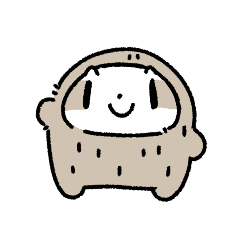 [LINEスタンプ] お芋みたいなナマケモノくん