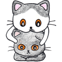 [LINEスタンプ] 珈琲屋の猫トコ＆ナッツ セリフなし2(修正版