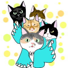 [LINEスタンプ] 新猫組の日常