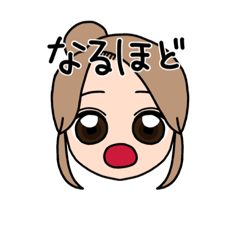 [LINEスタンプ] 表情豊かな金髪お団子女子(文字有ver)