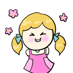 [LINEスタンプ] 表情豊かな女の子ちゃん