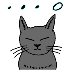 [LINEスタンプ] じゆーほんぽーな灰猫