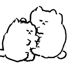 [LINEスタンプ] 花原史樹のねこ ねことねこ