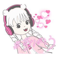 [LINEスタンプ] 可愛いゲーマー輝夜ちゃん