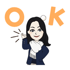 [LINEスタンプ] かのんちゃんの大人スタンプ