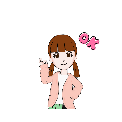 [LINEスタンプ] 4服装の女子