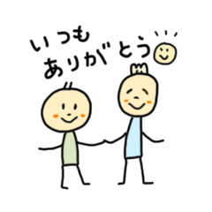 [LINEスタンプ] コンフくん ファミリー(棒人間)