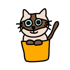 [LINEスタンプ] シャム猫のれおくん