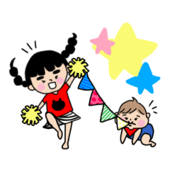 [LINEスタンプ] 仲良し姉妹の♡日常会話で使えるスタンプ