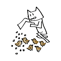 [LINEスタンプ] 猫喰系 ✋( ˆ̑‵̮ˆ̑ )の(⌒‐⌒)版