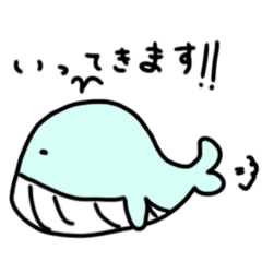 [LINEスタンプ] カニとクジラ