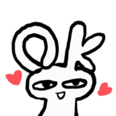 [LINEスタンプ] うさぎは色々な表情で気持ちを伝えます