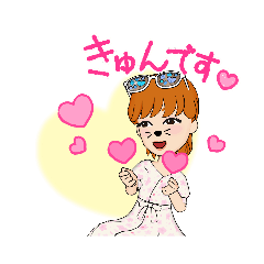 [LINEスタンプ] アバター2 おばさん ちょっと若め♥