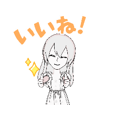 [LINEスタンプ] 白スタンプアルビノ