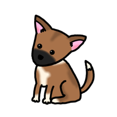 [LINEスタンプ] かわいいコロちゃん＊鼻黒犬