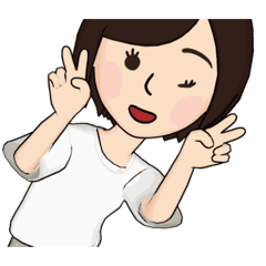 [LINEスタンプ] ボブヘアの日常