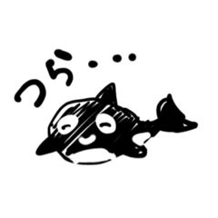 [LINEスタンプ] 哀愁のシャチ