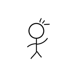 [LINEスタンプ] 棒人間（stickman）