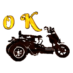 [LINEスタンプ] BIKE 英文字スタンプ