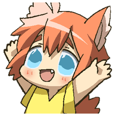 [LINEスタンプ] オレンジ色の子犬の男の子