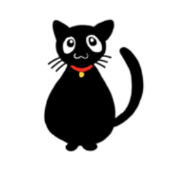 [LINEスタンプ] 黒猫の太郎