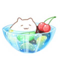 [LINEスタンプ] おもちねこ 納涼版