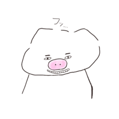 [LINEスタンプ] 色々なブタ