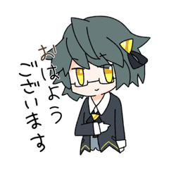 [LINEスタンプ] 執事さんと幽霊さん