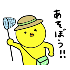 [LINEスタンプ] ひよこのこ 夏編