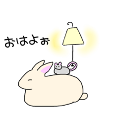 [LINEスタンプ] ラビとラミのほんわかスタンプ