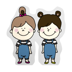 [LINEスタンプ] Donuts:Rin＆Goo 1.