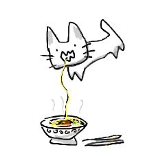 [LINEスタンプ] 浮いてしまうねこ②