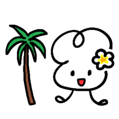 [LINEスタンプ] 雲の妖精ふわっとくんとその仲間たち(5)