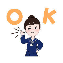 [LINEスタンプ] お団子娘のスタンプ