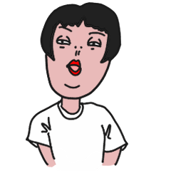 [LINEスタンプ] 少し敬語を話すおかっぱちゃん