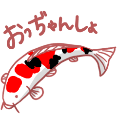 [LINEスタンプ] 錦鯉(新潟小千谷方言ver)