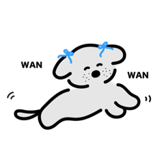 [LINEスタンプ] そばかすわんこ