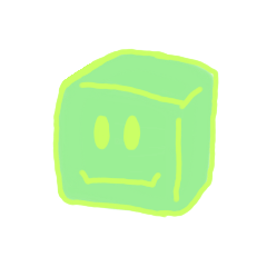 [LINEスタンプ] green-CUBEの表情スタンプ
