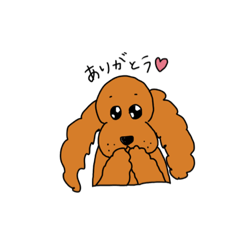 [LINEスタンプ] コッカー 犬 ゴールド