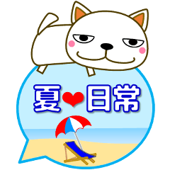 [LINEスタンプ] 優しい気づかい 猫 夏編 暑中見舞い★日常