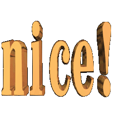 [LINEスタンプ] ★動く立体TEXT★nice！01