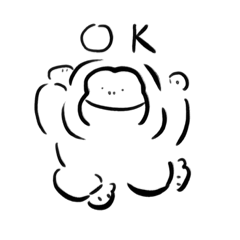 [LINEスタンプ] さるのともだち