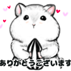 [LINEスタンプ] ハムスター雪と敬語で日常会話